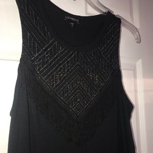 Black express tank top